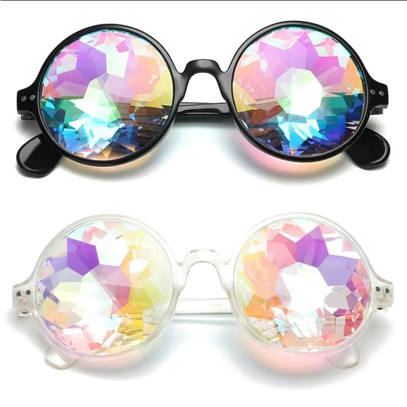 Rainbow Crystal Kaleidoscope Refraction Glasses Spectacles Unisex - Picture 6 of 14